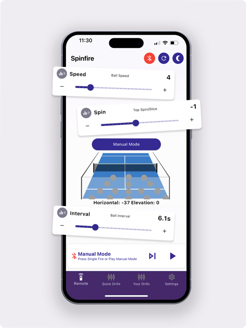 Spinfire Padel Ball Machine | SpinfireSport.com