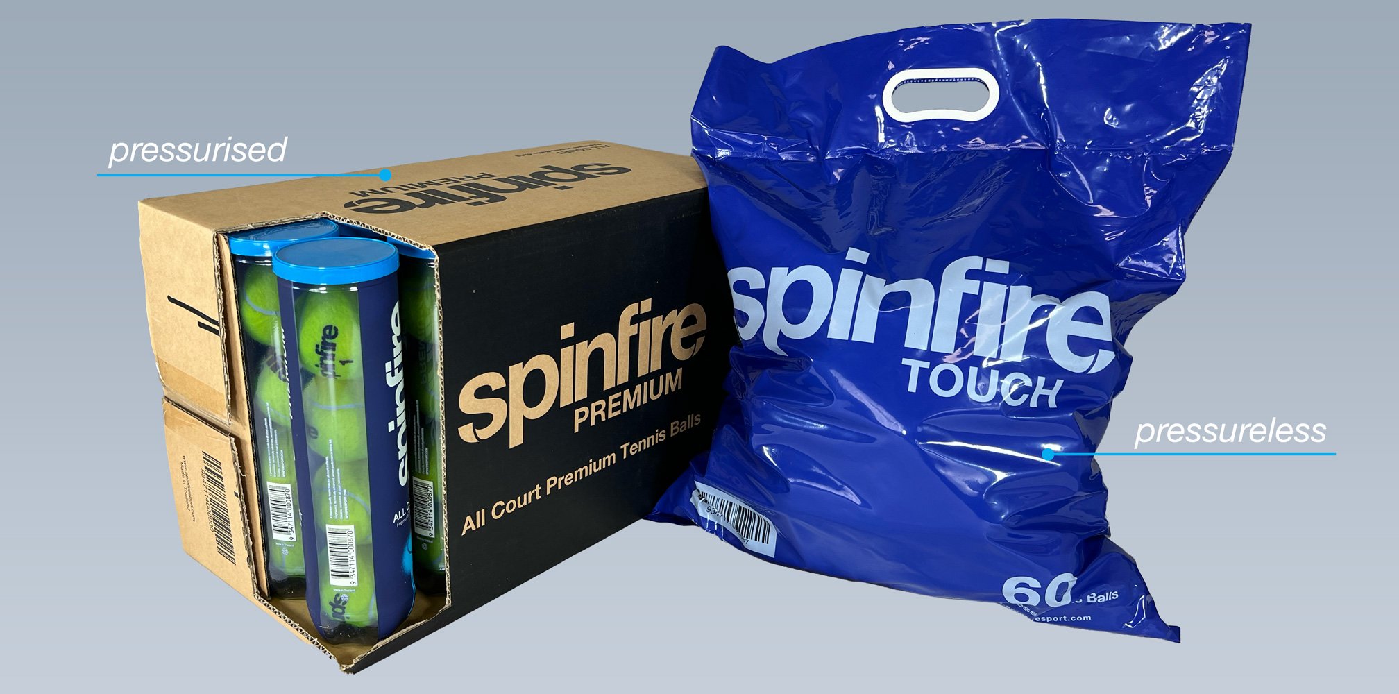 Pressurised vs Pressureless Tennis Ball Packaging